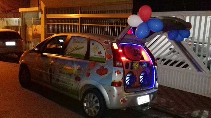 Carro de Mensagens de Aniversário