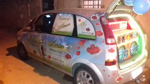 Pedido de Casamento com carro de som