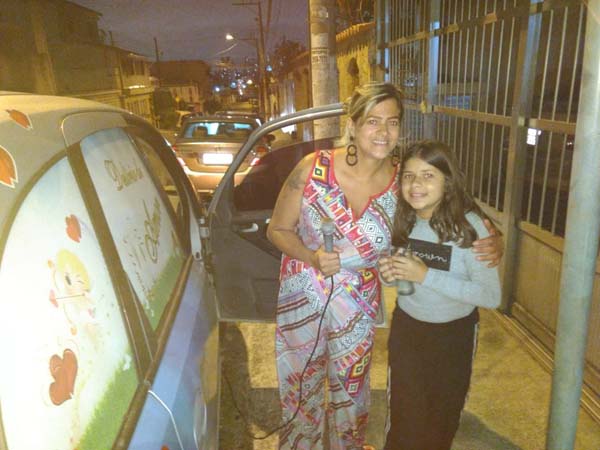 Telemensagem com carro de som
