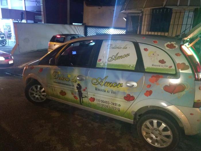 Homenagem com Carro de Som para Esposo