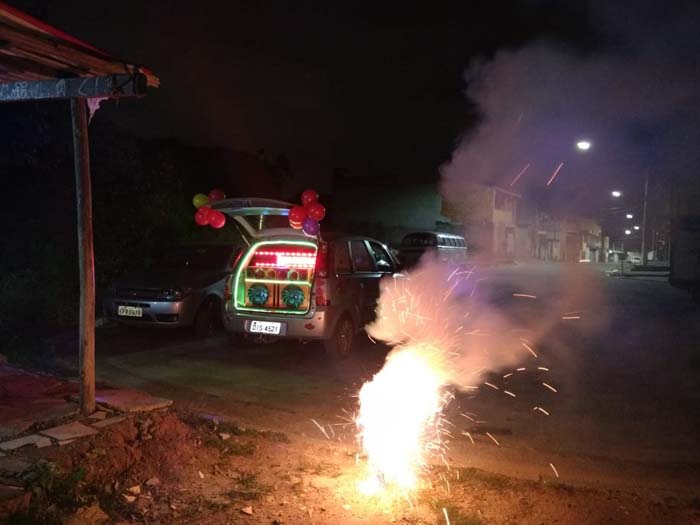 Carro de Homenagem em Poá