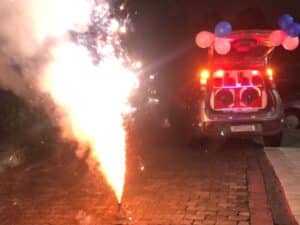 Homenagem ao vivo para a filha